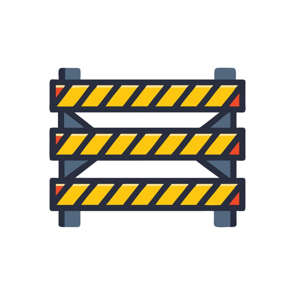 Caution Tape Icon Design for Project Safety vector