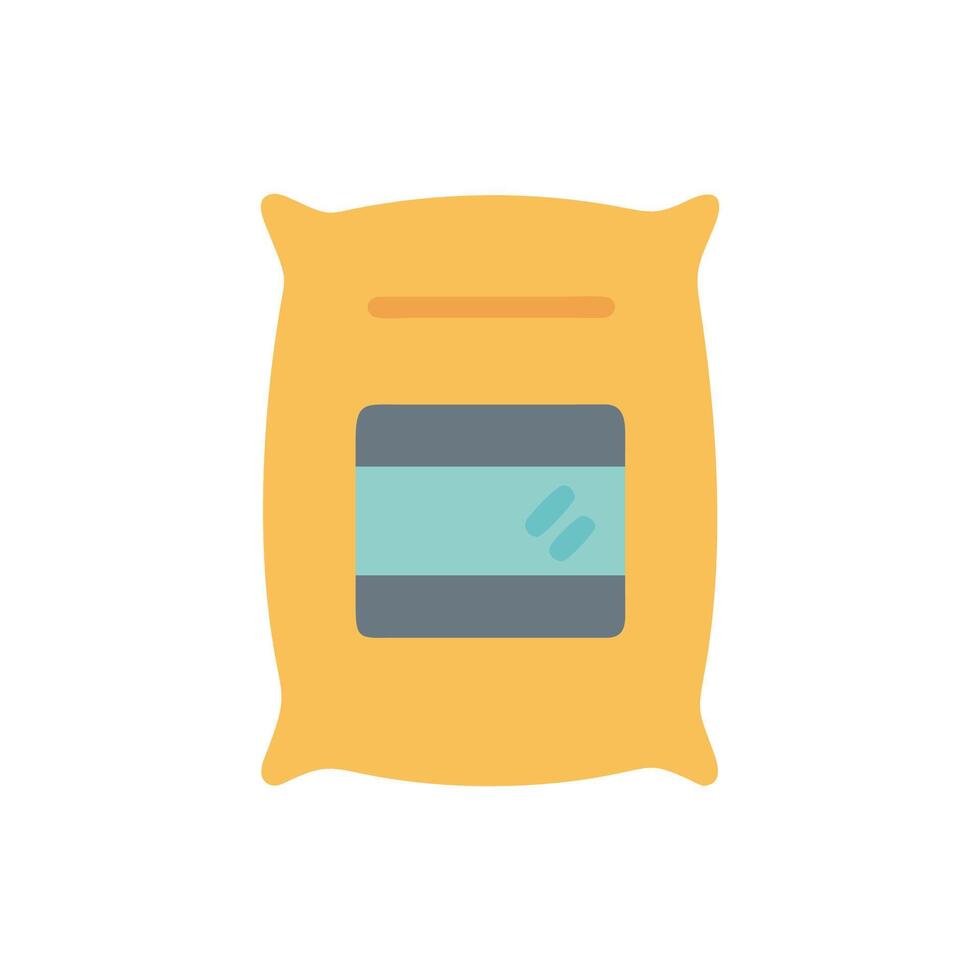 Cement Bag Icon for Construction Projects vector