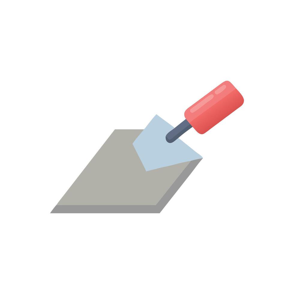 Stylish Cement Plaster Icon for Construction vector