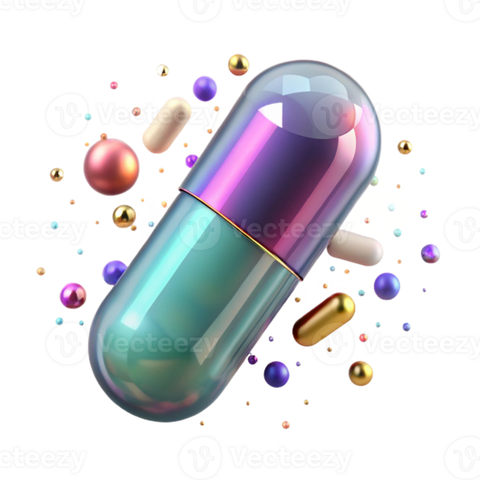 wonderful vintage Pill Capsule Medication Isolated for Pharmacy high resolution png