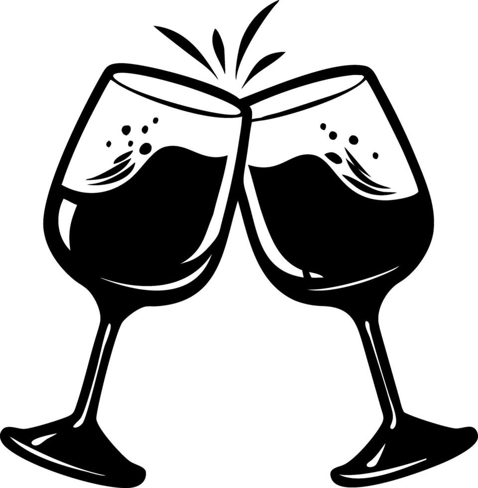 Cheers Glasses Clinking Celebration for Party Invitations and Event Decorations vector