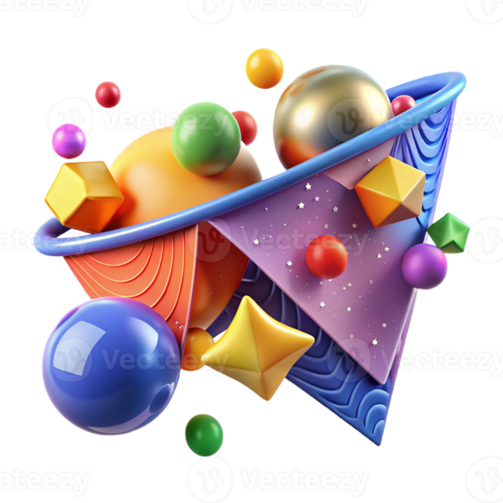 impressive artistic Birthday Banner Colorful Streamers Isolated high resolution png