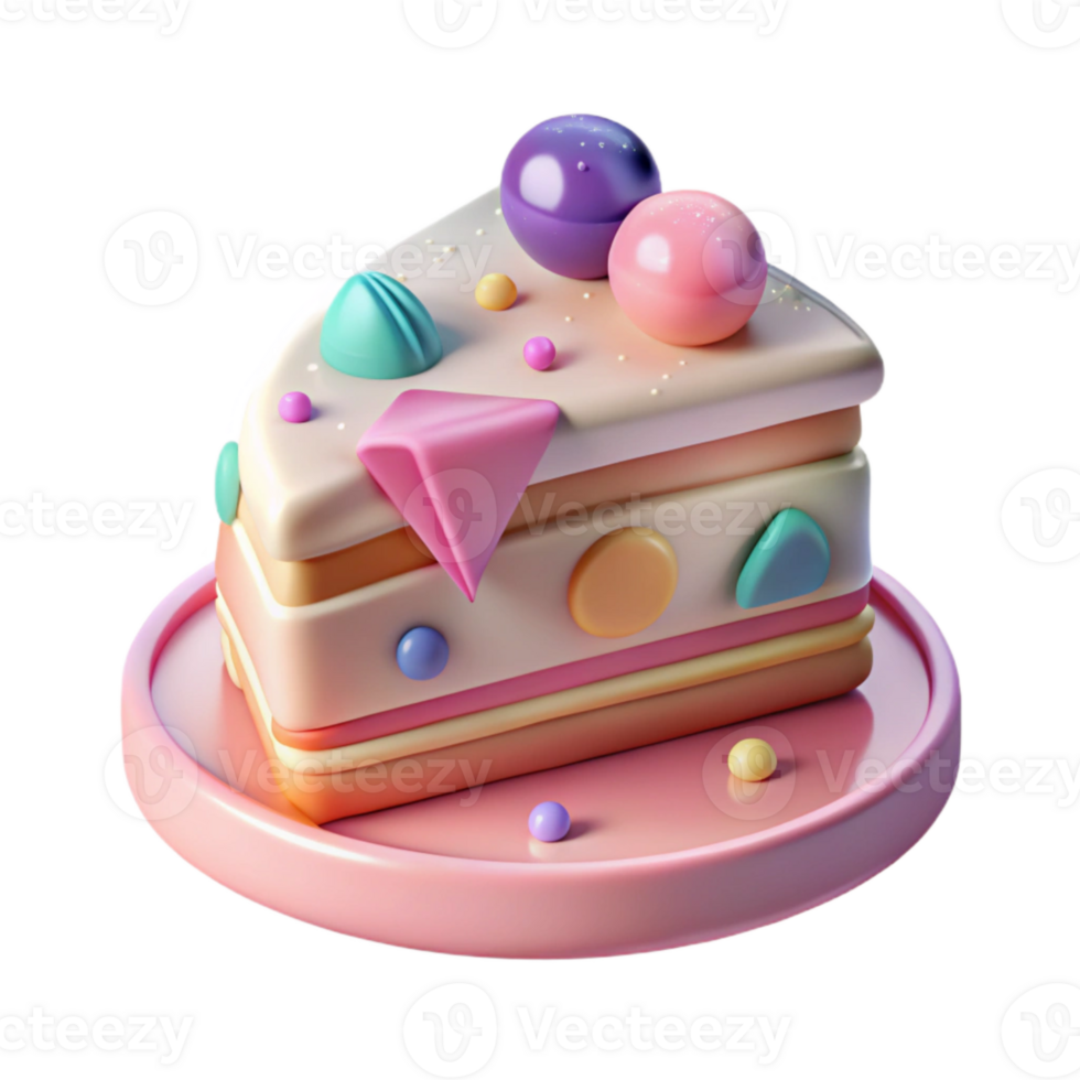 stunning traditional Birthday Cake Slice Transparent for Dessert Graphics original png