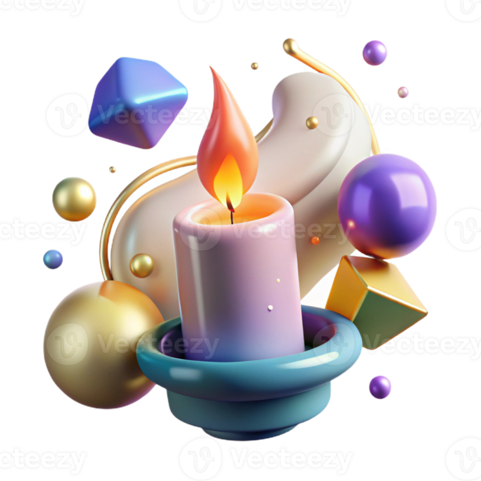 magnificent creative Birthday Candle Flame Blowing Out Transparent for Wish Making genuine png