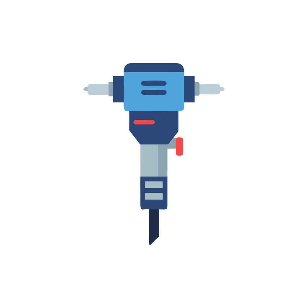 Creative Concrete Drill Icon for Engineering vector
