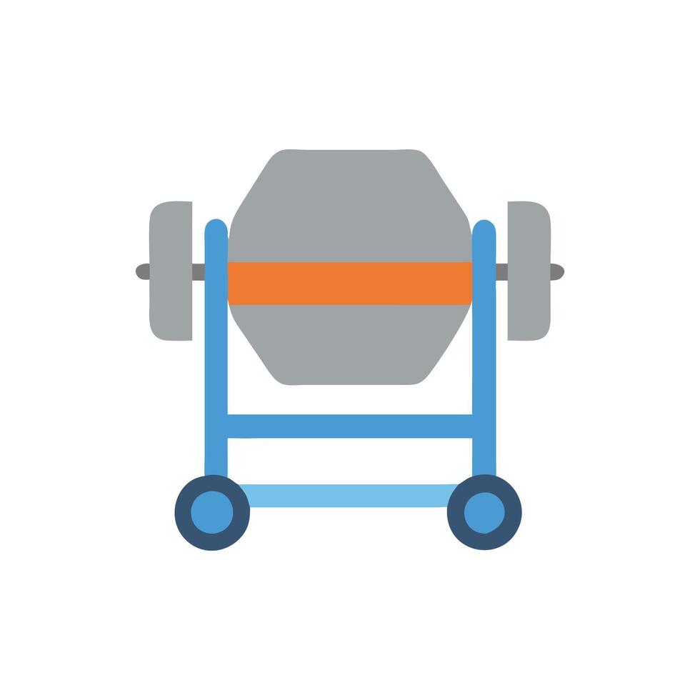 Concrete Mixer Icon for Heavy Duty Projects vector