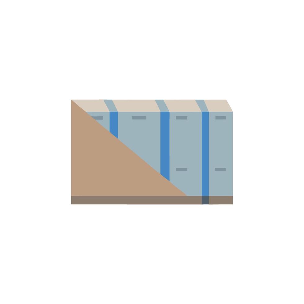 Creative Icon Design for Retaining Wall vector