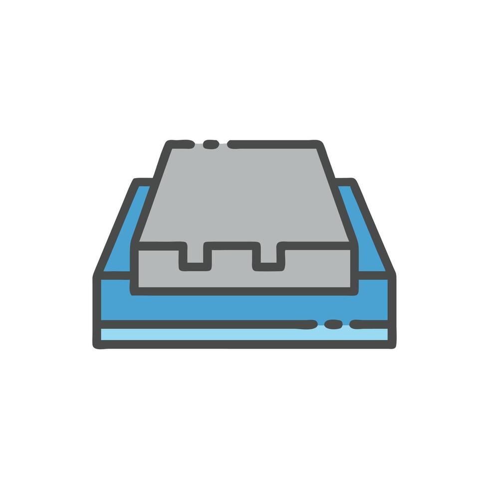 Creative Icon Design for Concrete Slab vector