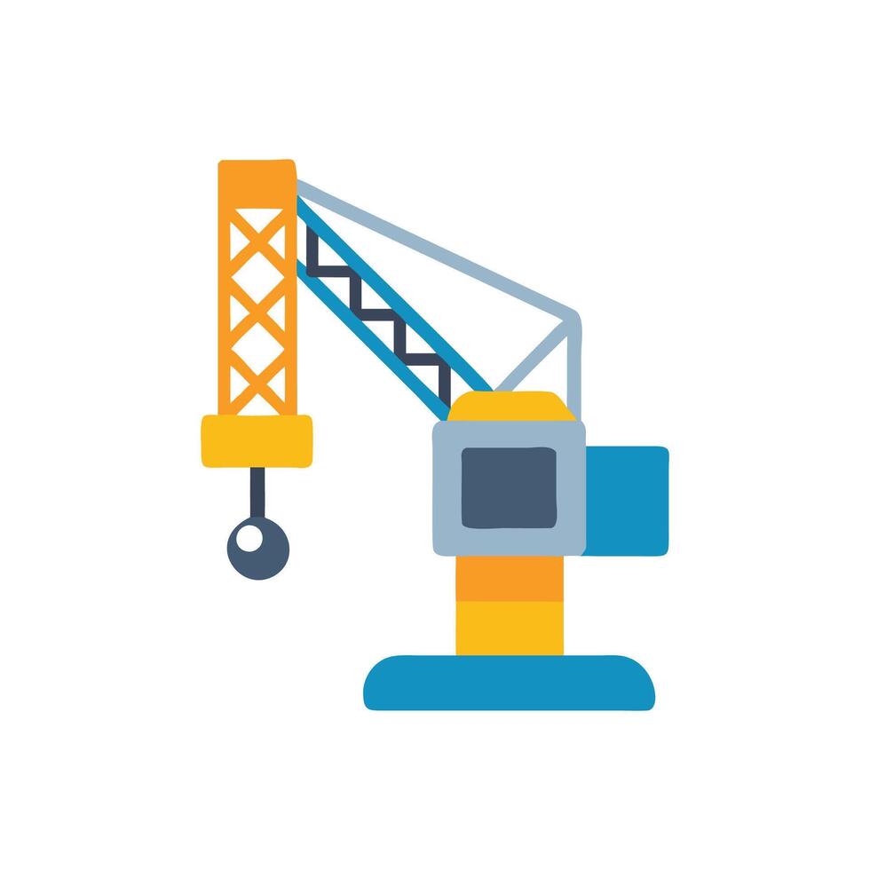 Crane Icon Design for Heavy Projects vector