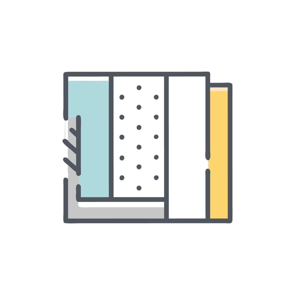 Drywall Installation Icon for Construction vector