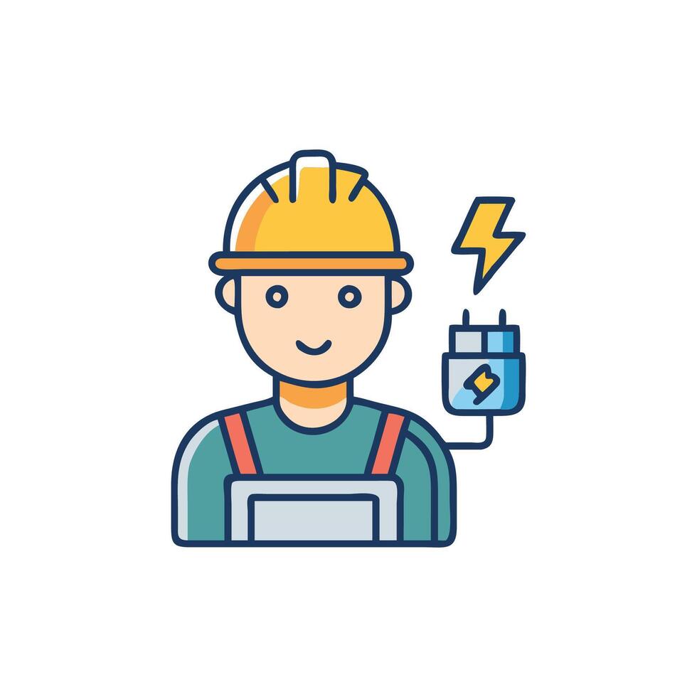 Electrician Icon for Services vector