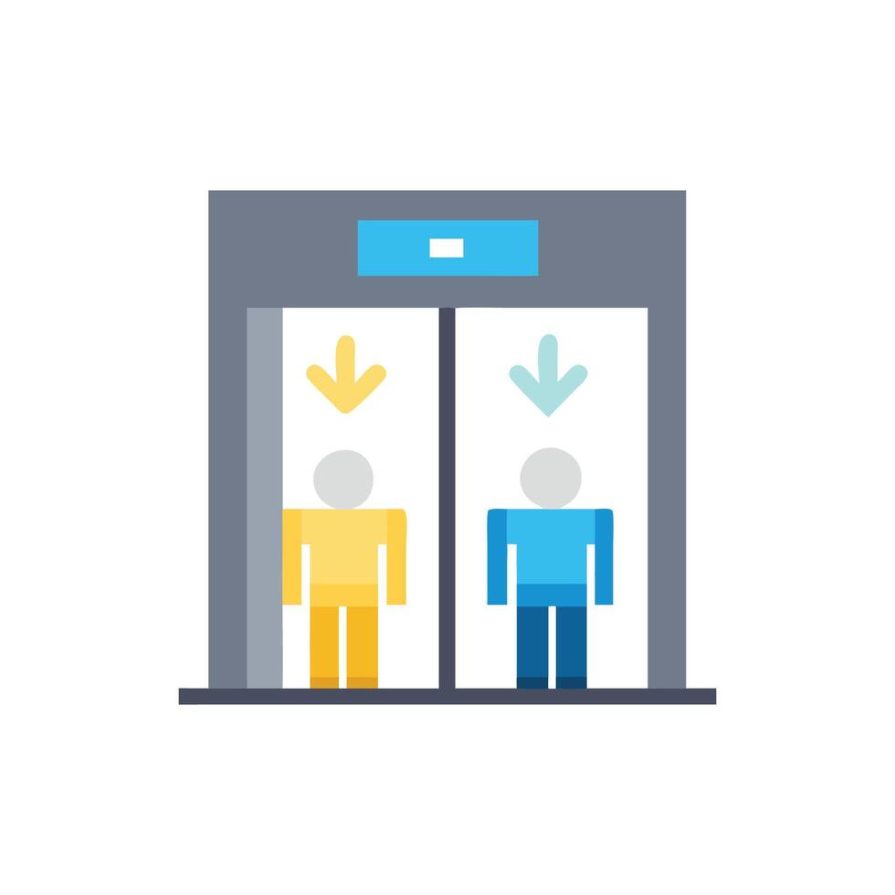 Creative Icon Design for Elevator Installation vector
