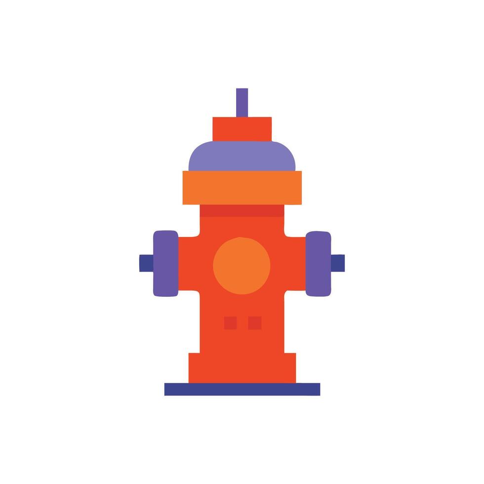 Fire Hydrant Icon for Emergency Services vector