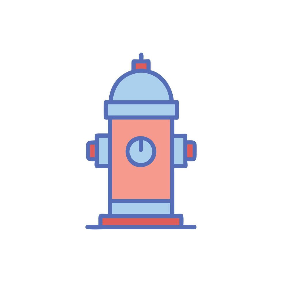 Creative Fire Hydrant Icon for Construction vector