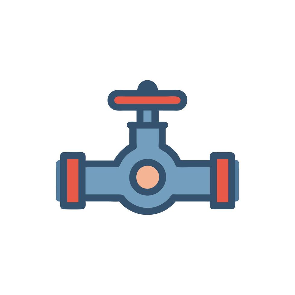 Gas Pipe Icon for Installation vector