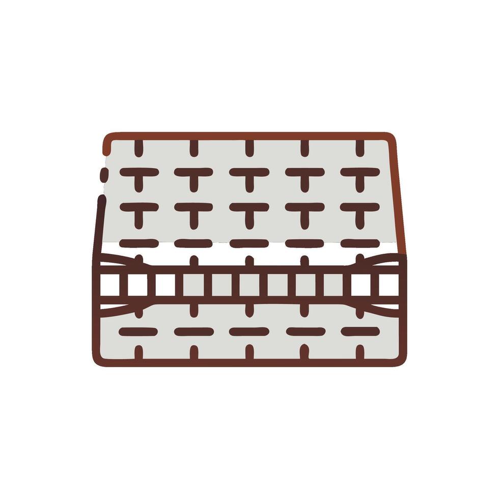 Stylish Geotextile Icon for Roads vector