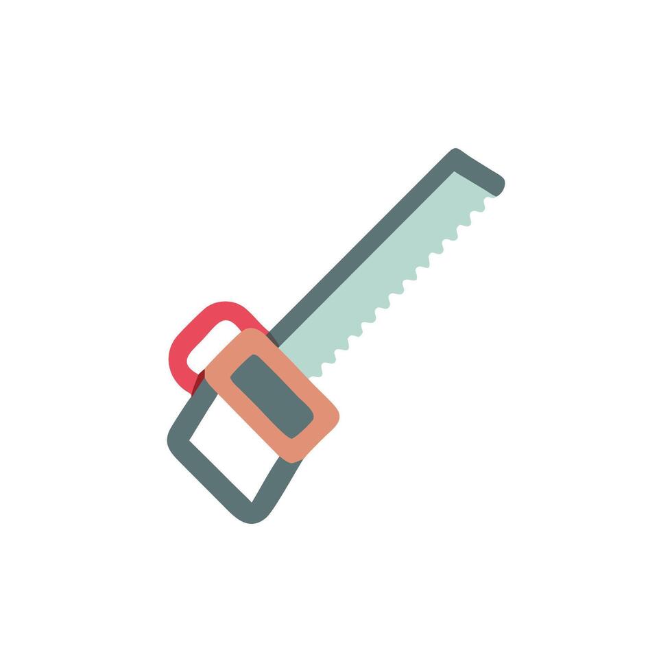 Hand Saw Icon for DIY Projects vector