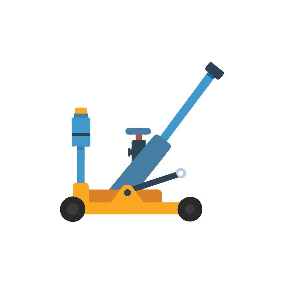 Hydraulic Jack Icon for Heavy Lifting vector