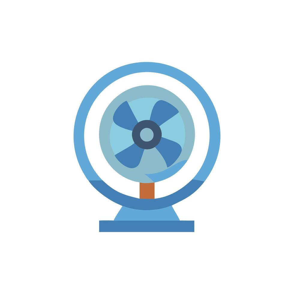 Modern industrial fan icon design for various uses vector