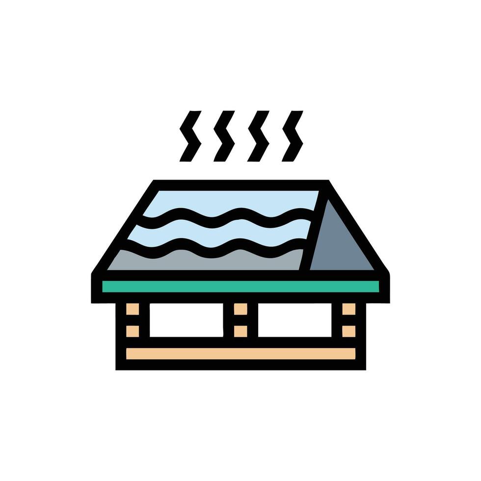 Innovative insulated roofing icon design for construction vector