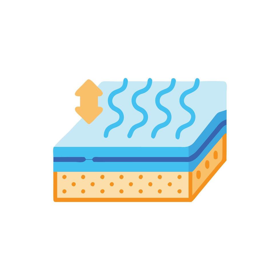 Contemporary insulation foam icon design for construction vector