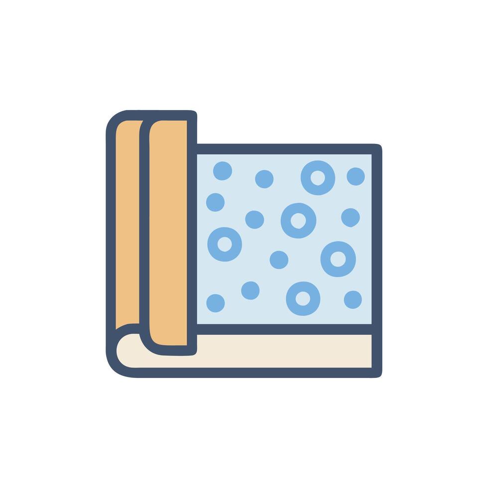 Stylish insulation foam illustration for builders vector