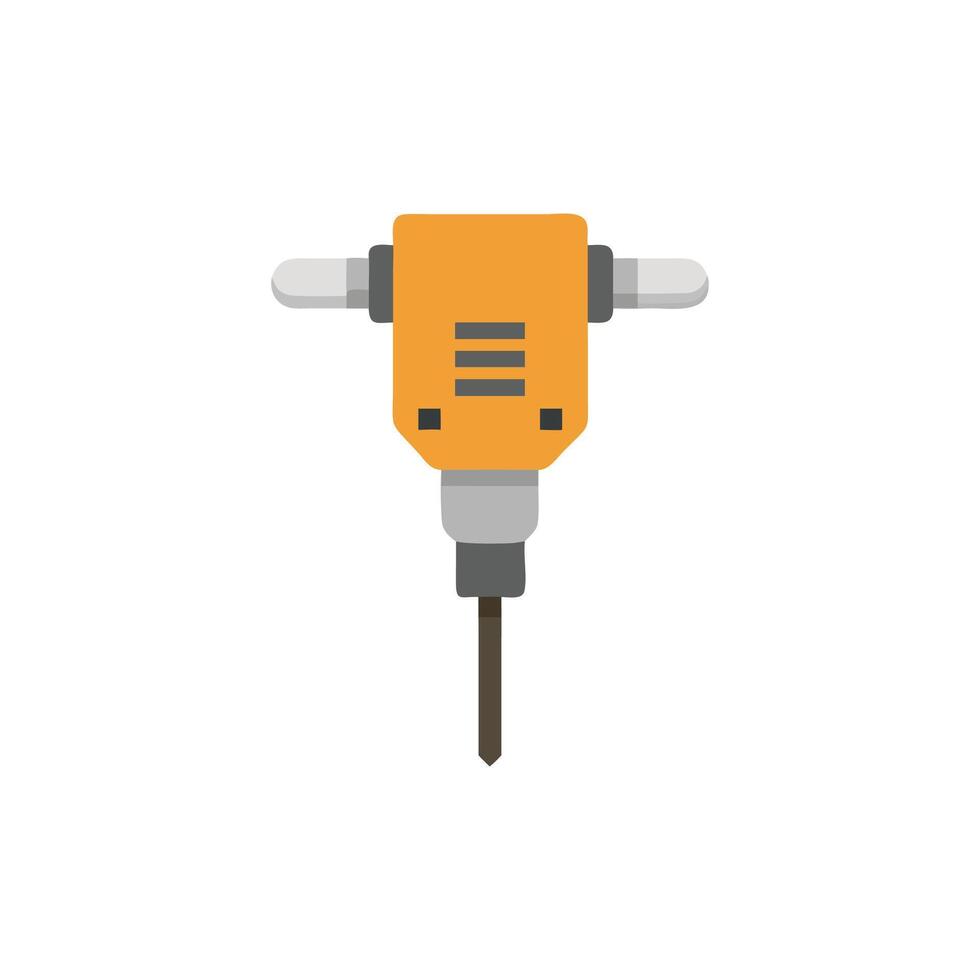 Distinctive jackhammer icon for industrial applications vector