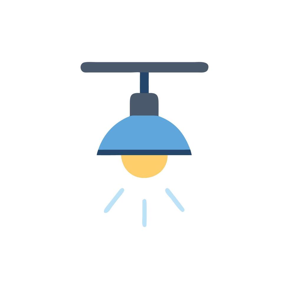 Distinctive lighting fixture icon for various applications vector