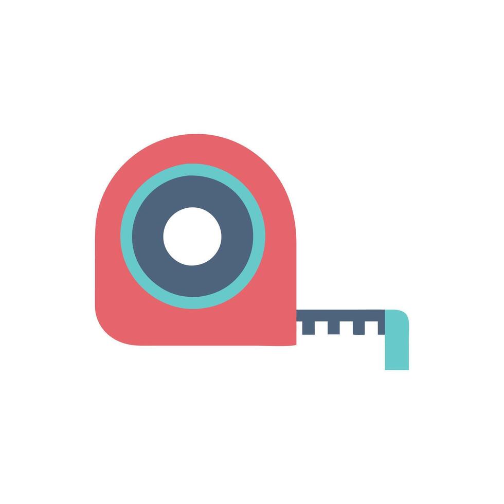 Distinctive measuring tape icon for various projects vector