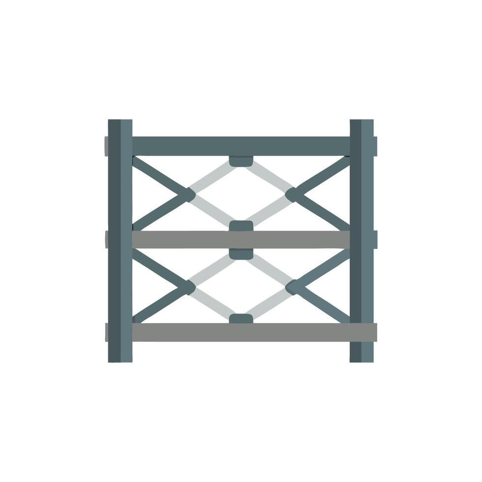 Quality metal framework icon design for building projects vector