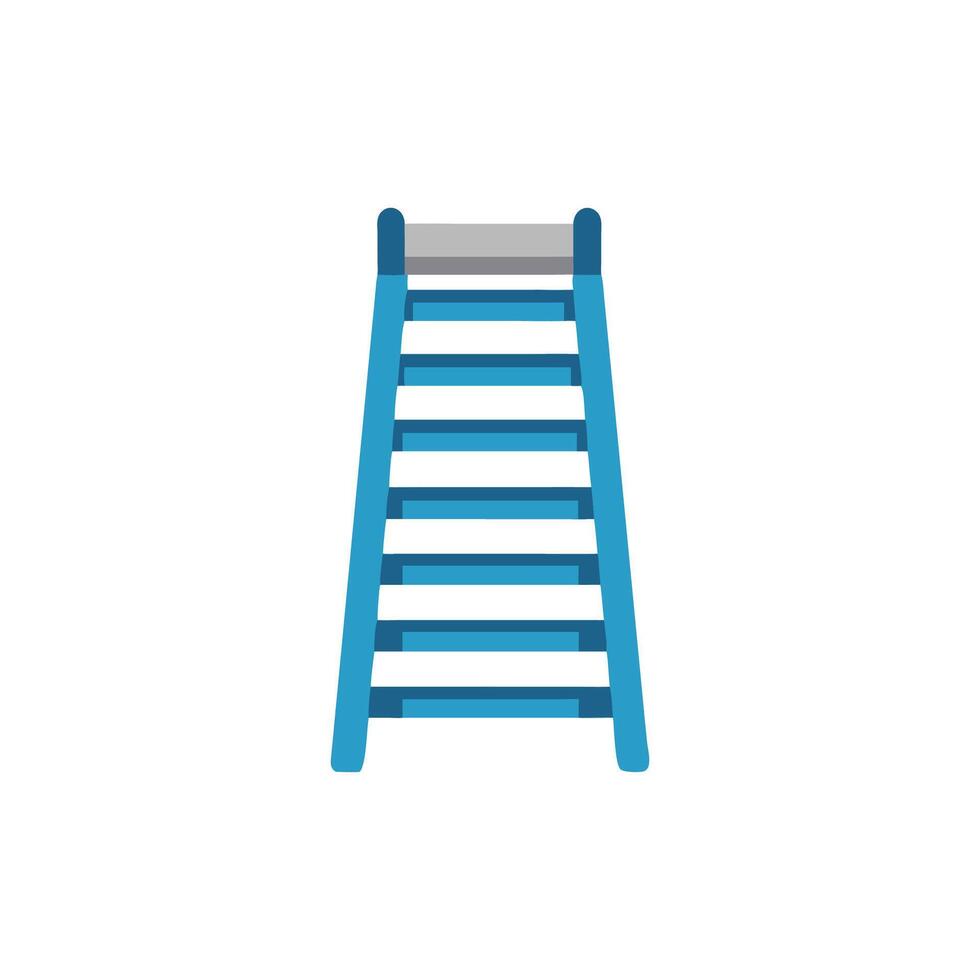 Quality metal ladder icon design for engineering applications vector