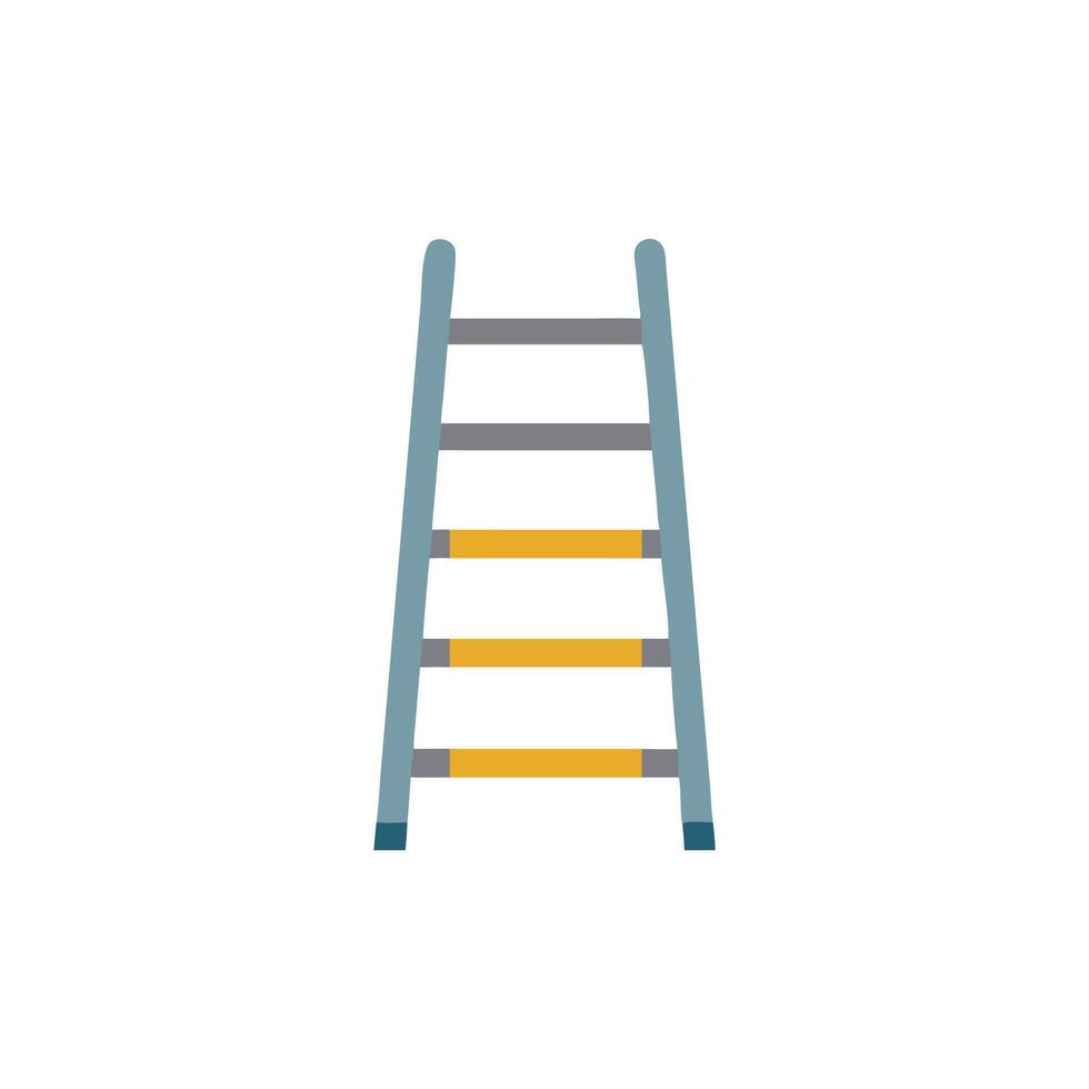 Distinctive metal ladder icon for various construction tasks vector