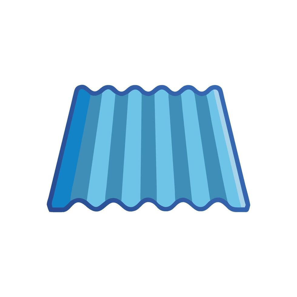 Stylish roofing sheet illustration for builders. vector