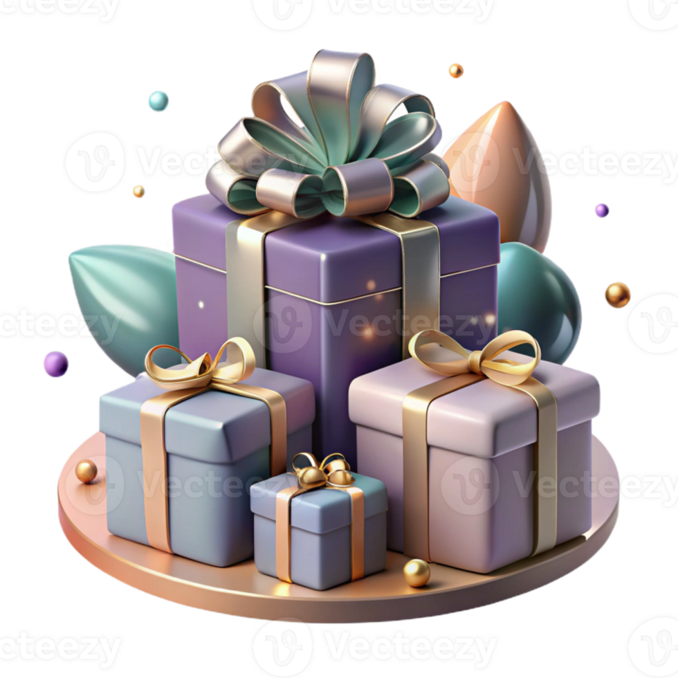 extraordinary modern Birthday Presents Isolated for Gift Giving Occasions professional png