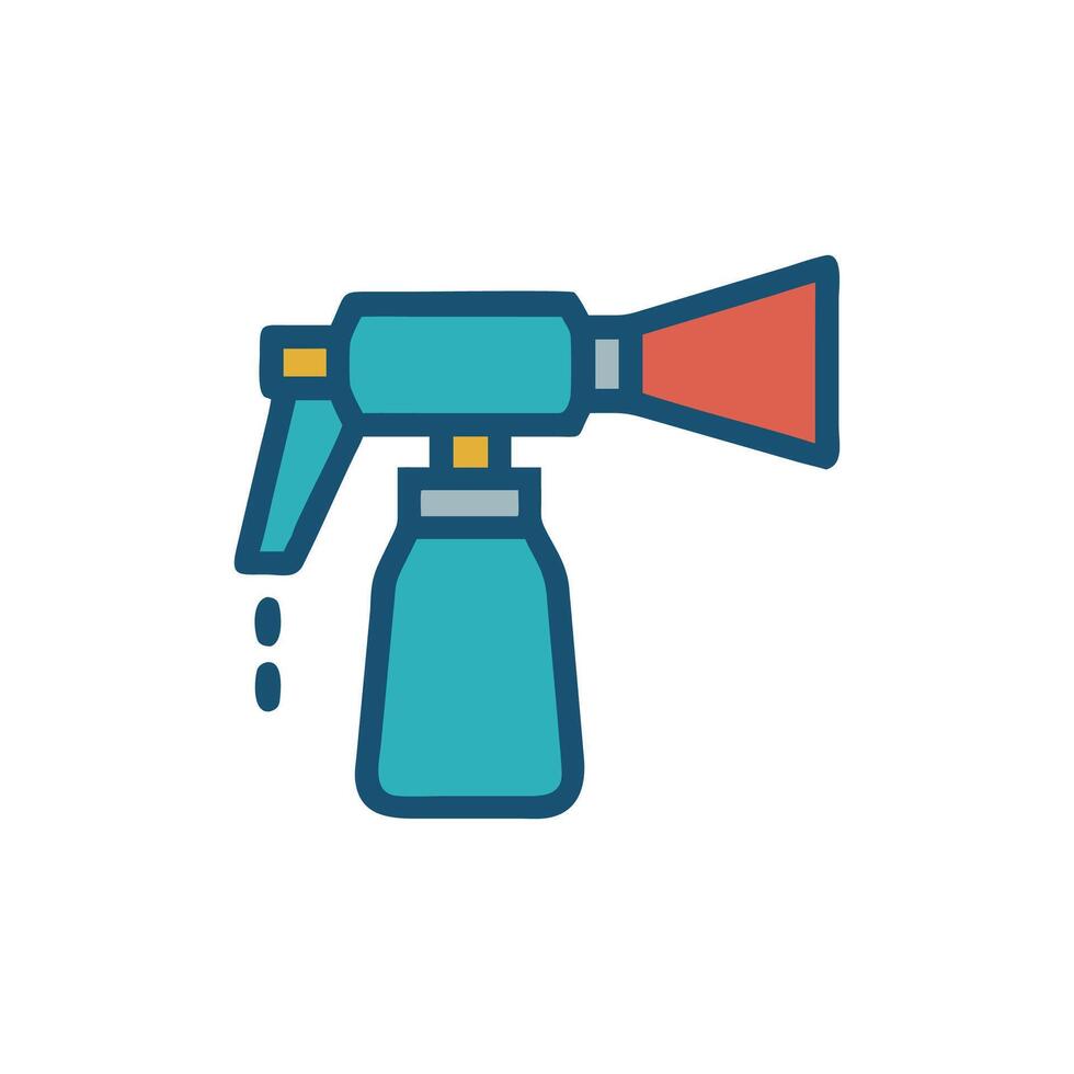 Distinctive paint sprayer icon for artistic applications vector