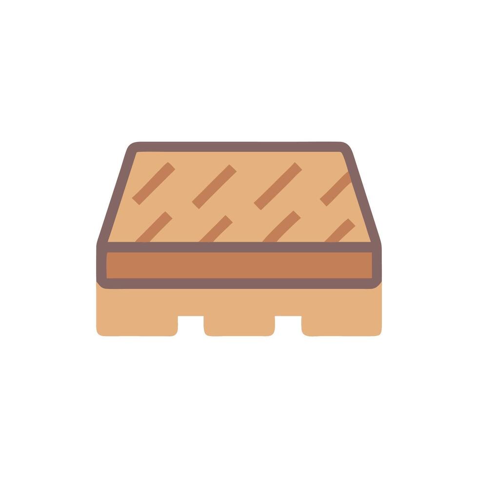 Quality paving slab icon design for landscaping projects vector