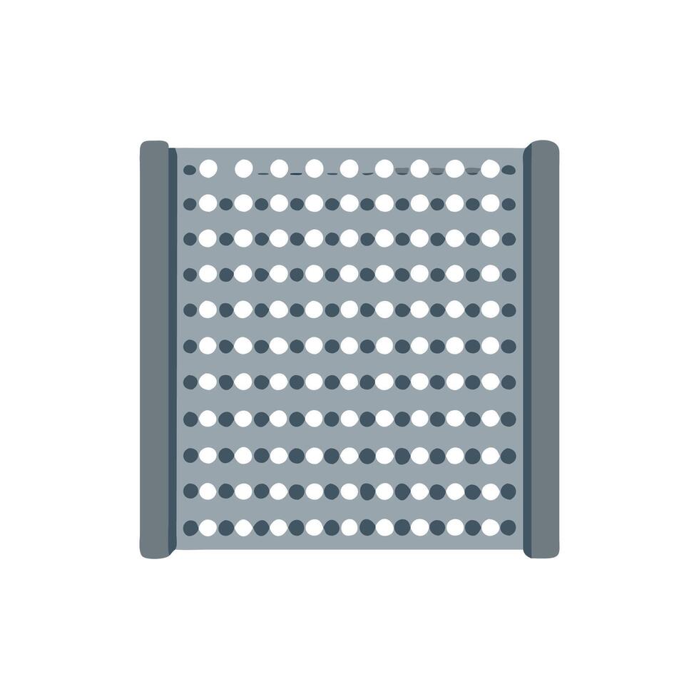Distinctive perforated metal sheet icon for various uses vector