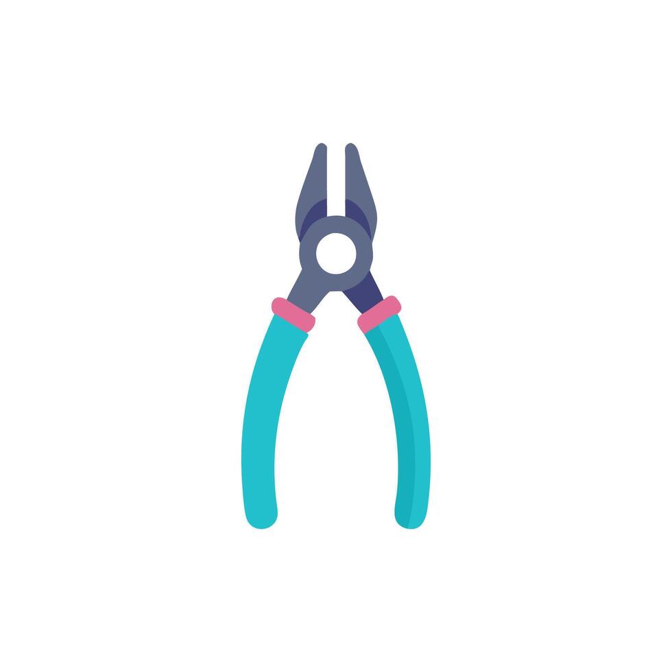 Quality pliers icon design for construction tasks vector