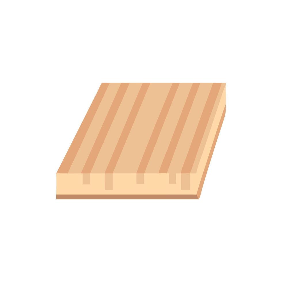 Stylish plywood sheet illustration for builders vector