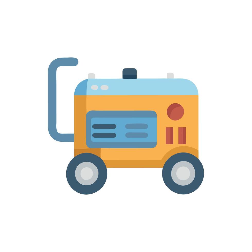 Quality portable generator icon design for industrial use vector
