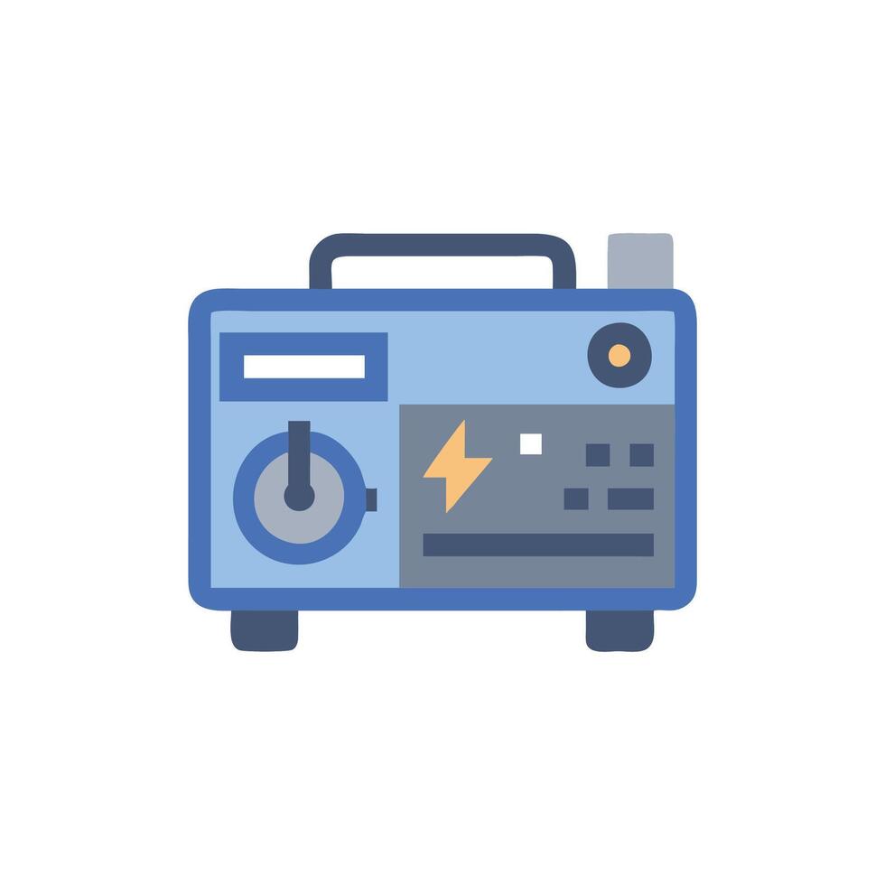 Distinctive power generator icon representation for power needs vector