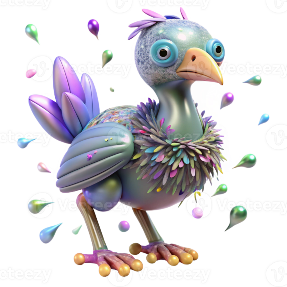 dramatic rustic Bizarre Creature with Bird Feet Transparent for Surreal Collages high quality png