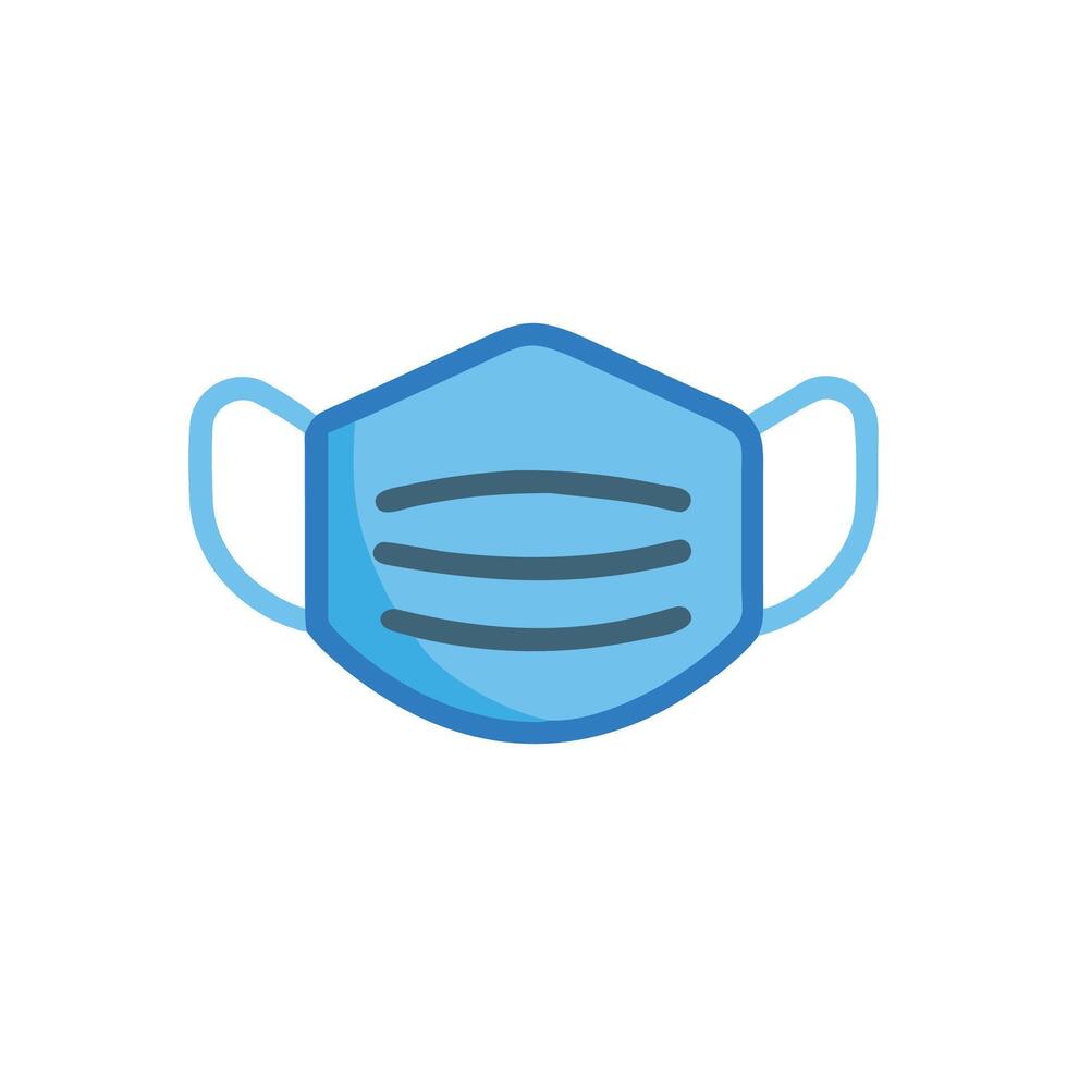 Modern protective mask icon design for safety vector