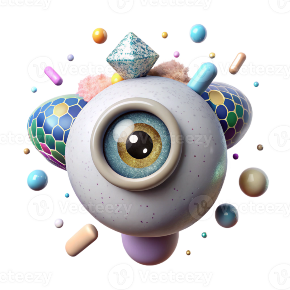 wonderful artistic Bizarre Eye in the Sky Transparent for Surreal Collages high resolution png