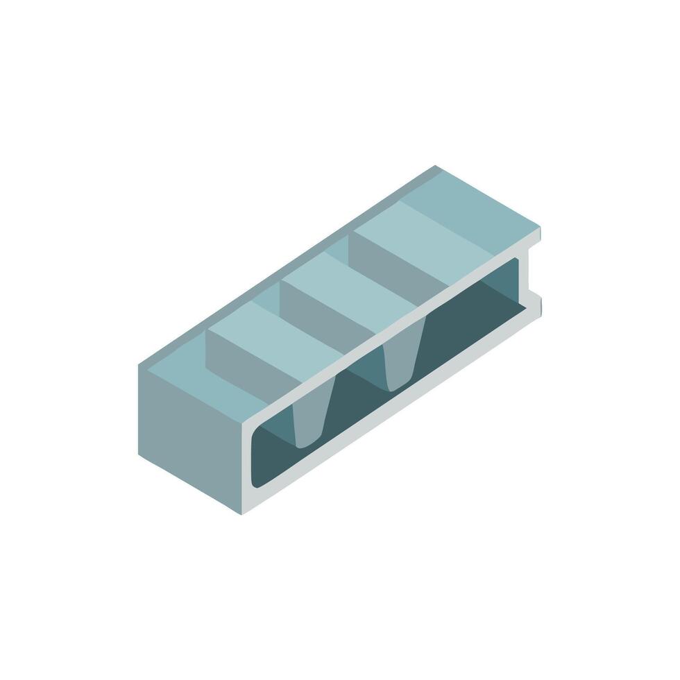 Distinctive reinforced concrete icon for various applications vector