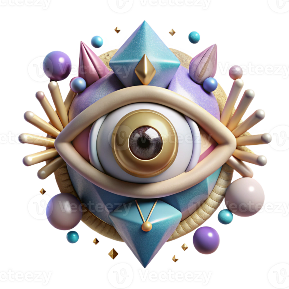 elegant classic Bizarre Eye Symbol Isolated Surreal Art Graphic Design high resolution png