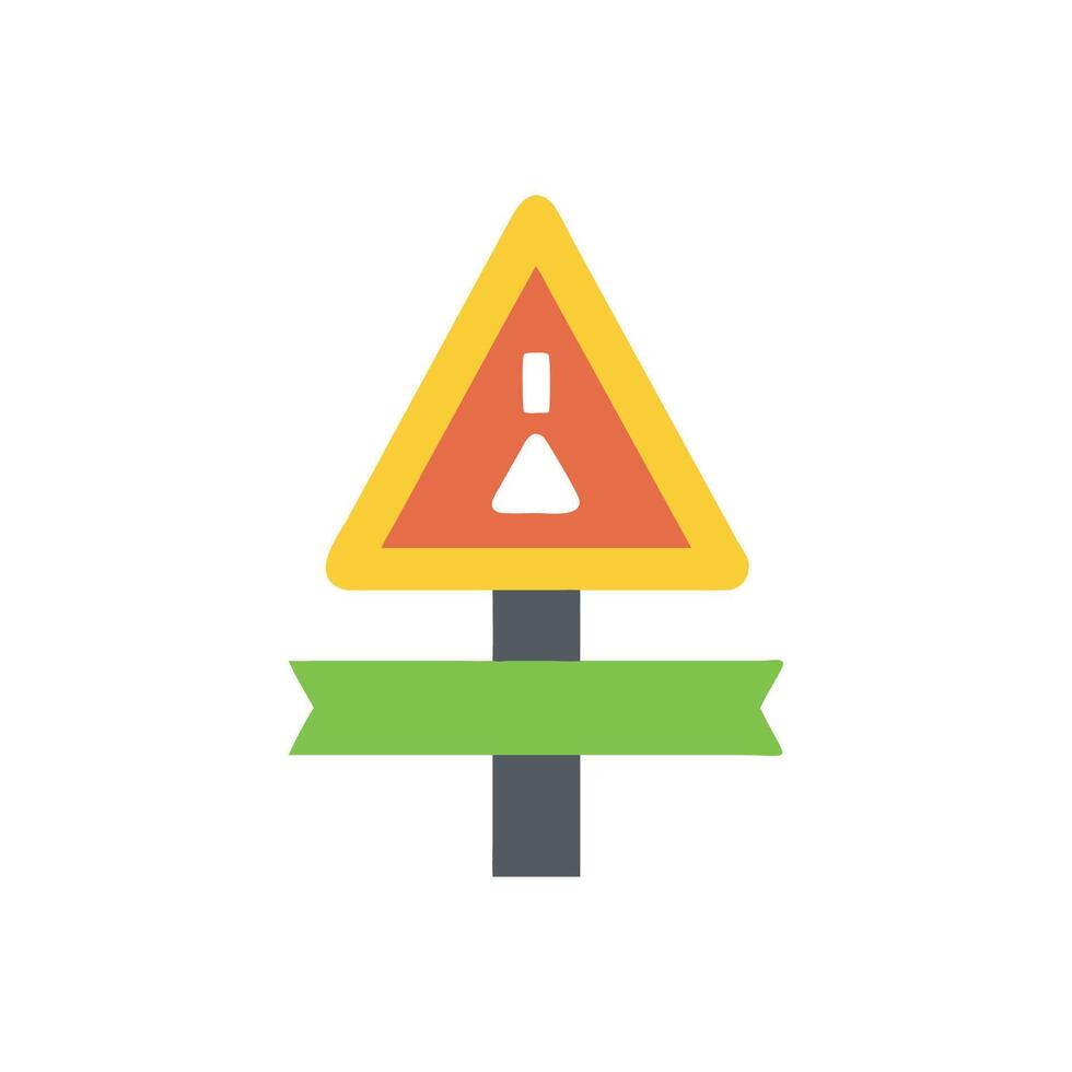 Modern road marker icon design for traffic management vector