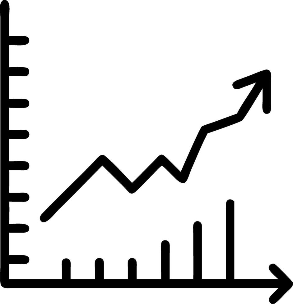 Business Growth Chart Illustration for Marketing Financial Reports and Educational Materials vector