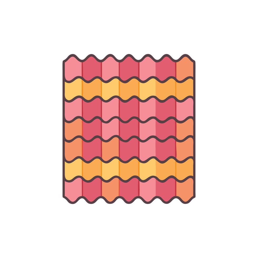 Stylish roof shingles illustration for builders vector