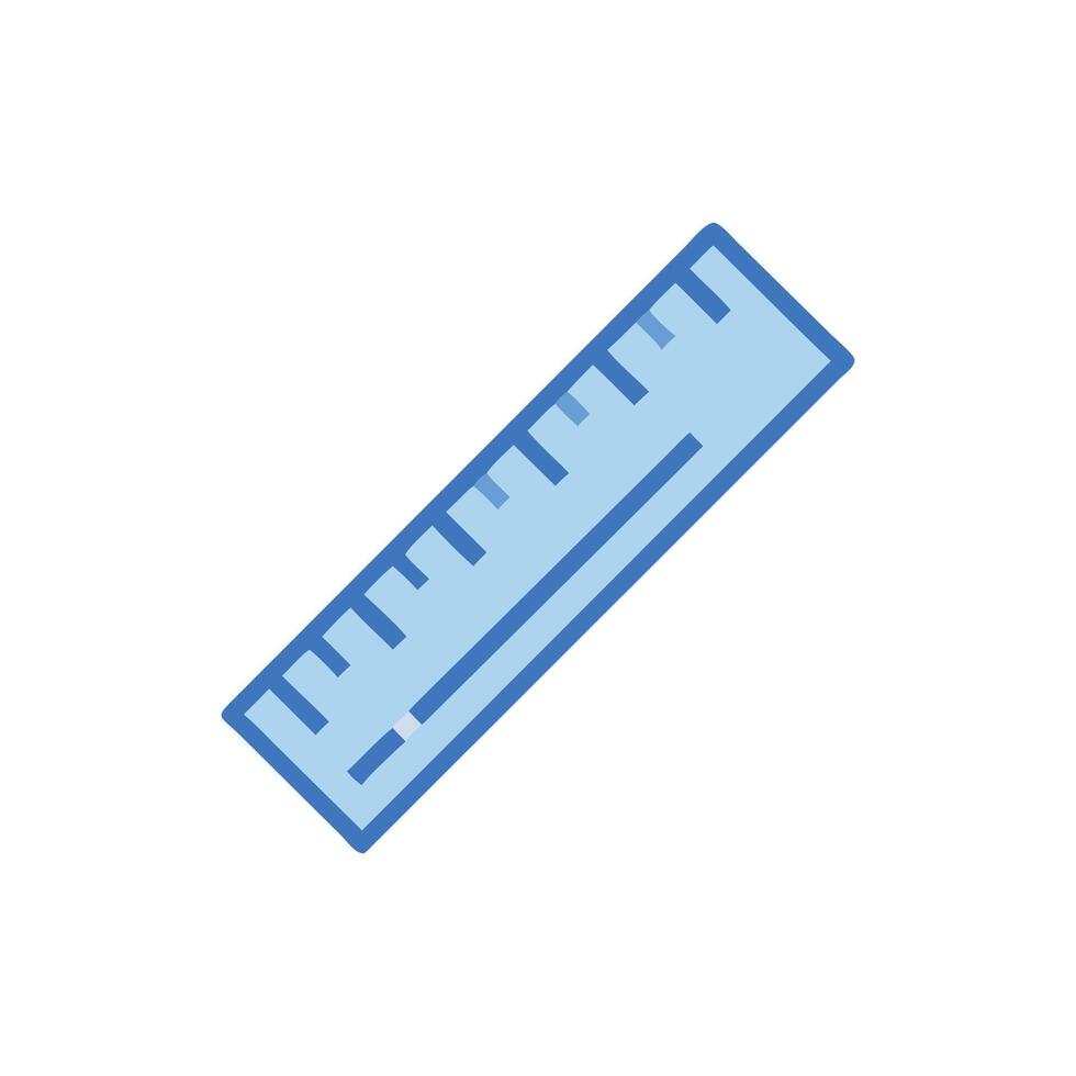 Stylish ruler illustration for drafting vector